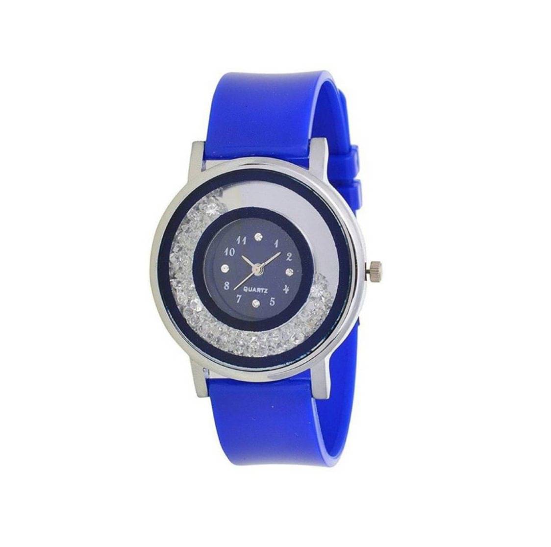    			MIENTERPRISE PU Round Womens Watch