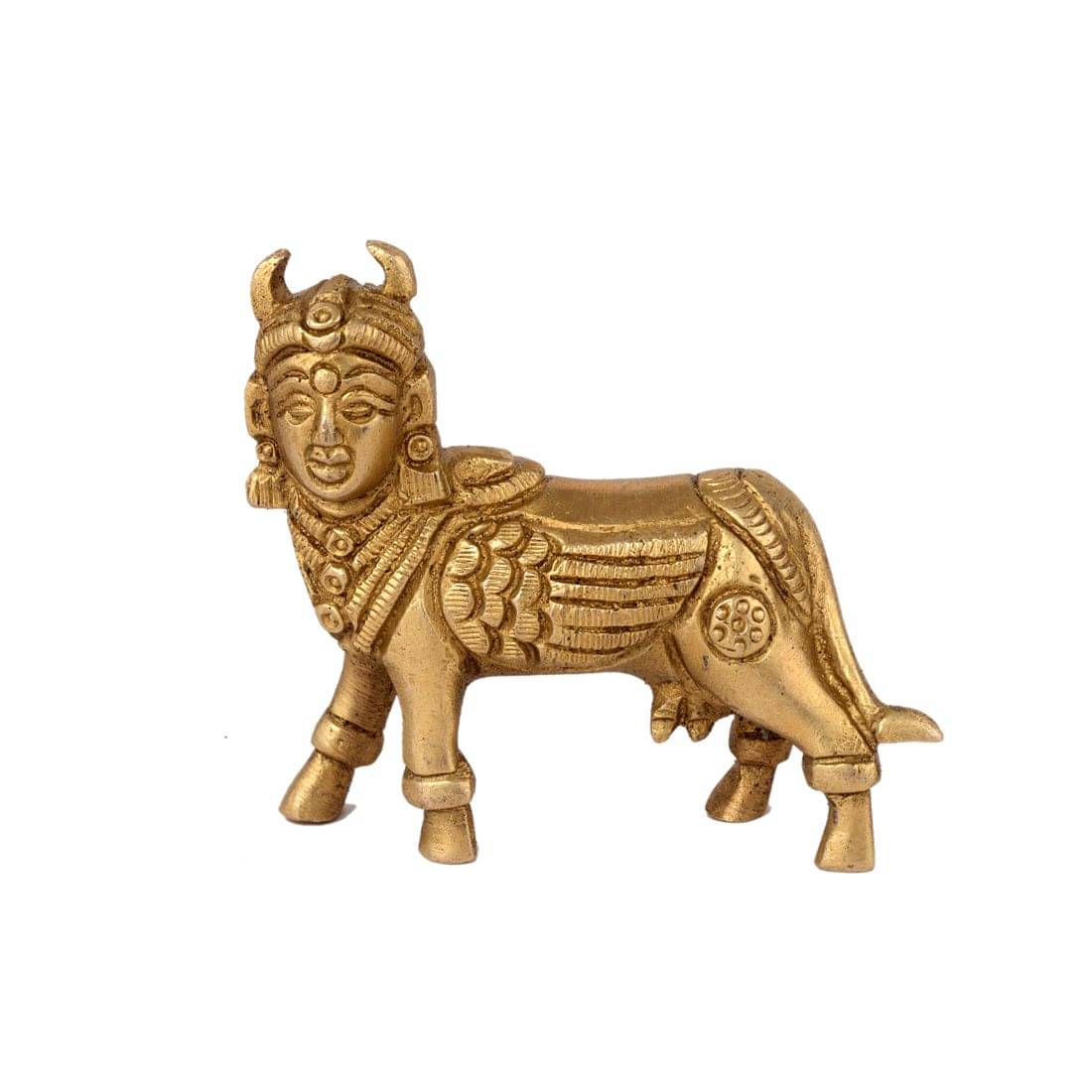     			SAMRIDHI ART & CRAFT Kamdhenu Cow Brass Idol