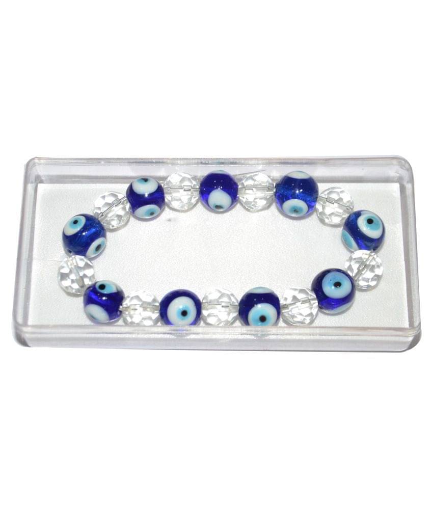     			S.S Creation Blue Crystal Evil Eye Bracelet