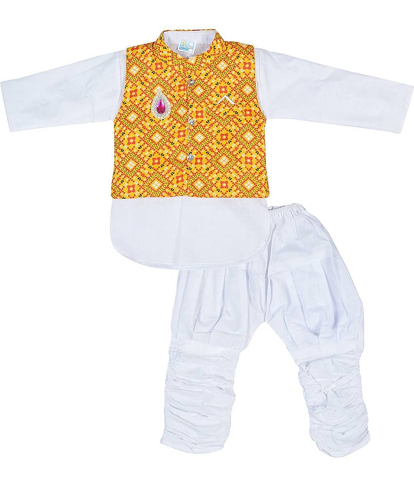 Archiecs Creations Baby Boys Cotton Kurta Sets ( Pack of 1 , White ) - Kurtas & Kurta Sets | Buy online on ZillyBuy