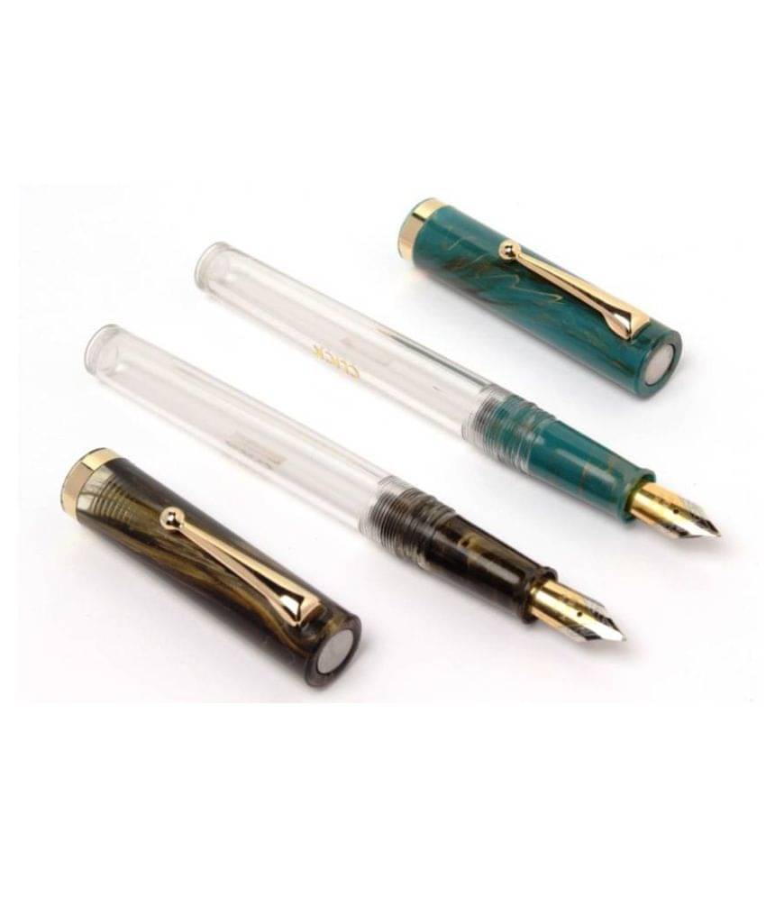     			Srpc - Multicolor Medium Line Fountain Pen (Pack of 2)