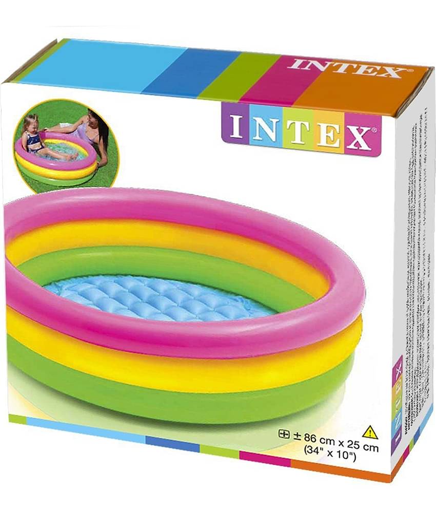 God Devotee Intex Inflatable 3 Feet Baby Swimming Pool/Bath Tub.