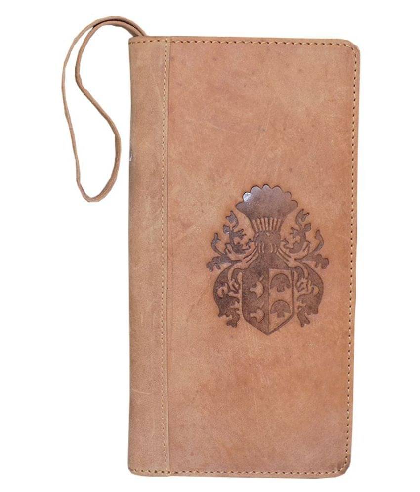     			Style 98 Leather Brown Casual Long Wallet