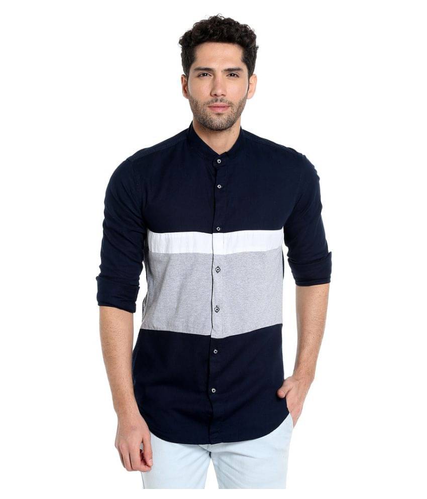Campus Sutra Cotton Regular Fit Colorblock Men's Casual Shirt - Multi ( Pack of 1 ) Campus Sutra Cotton Regular Fit Colorblock Men's Casual Shirt - Multi ( Pack of 1 )