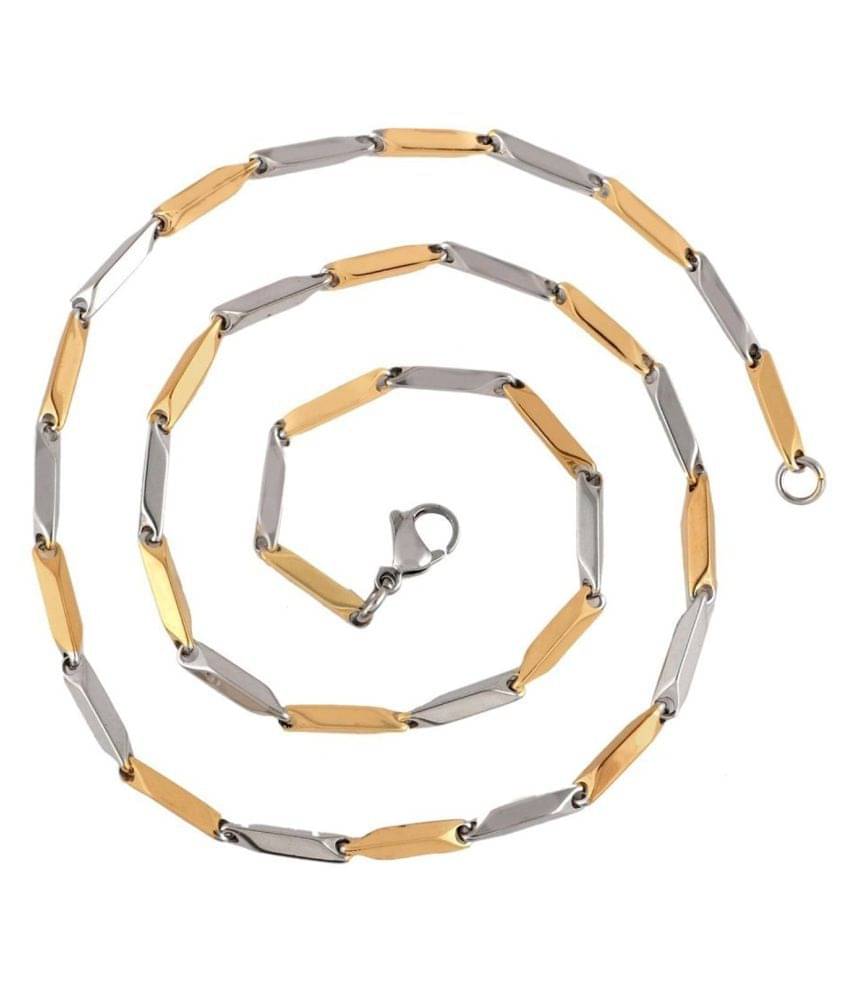     			Multiline Company Barlie Type cutting Silver&gold chains For Men