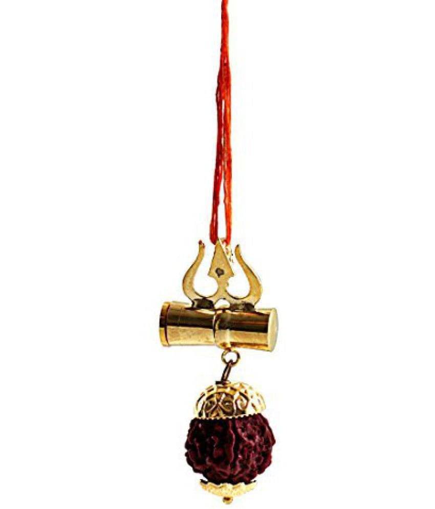     			Ratnatraya Lord Shiva Shakti Kawach Rudraksha Pendant For Power, Harmony and Protection
