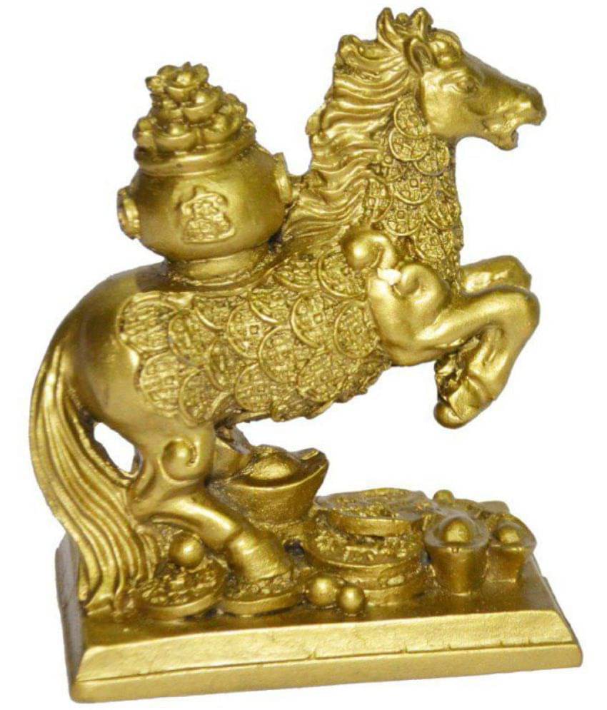     			Snaya Collection Feng Shui Horse With Potli - Beige