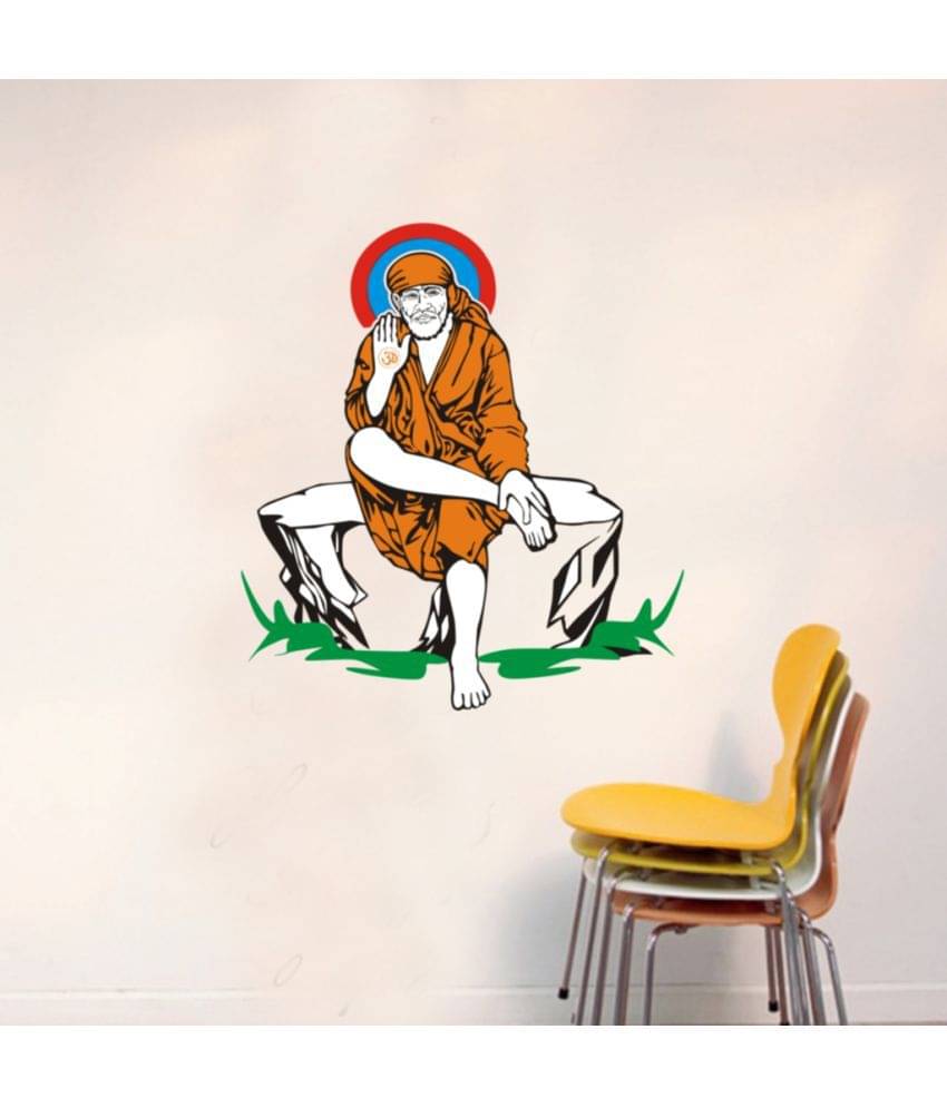     			indra graphic Sai baba Religious & Inspirational Sticker ( 47 x 58 cms )