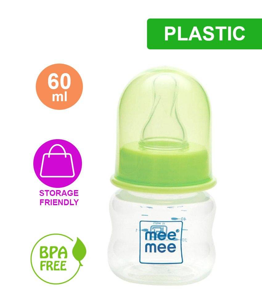     			Mee Mee Baby Feeding Bottle_60ml-Green