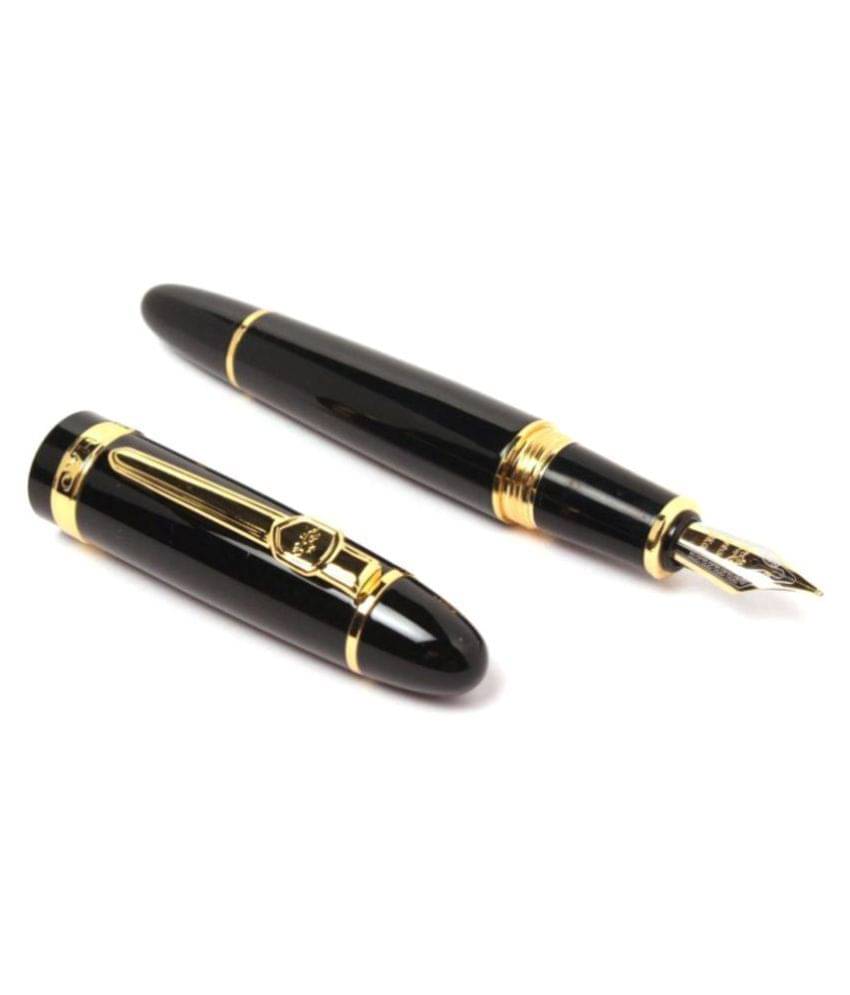 Jinhao 159 Black Bright With Golden Clip Medium Nib Advanced Fountain Pen Jinhao 159 Black Bright With Golden Clip Medium Nib Advanced Fountain Pen