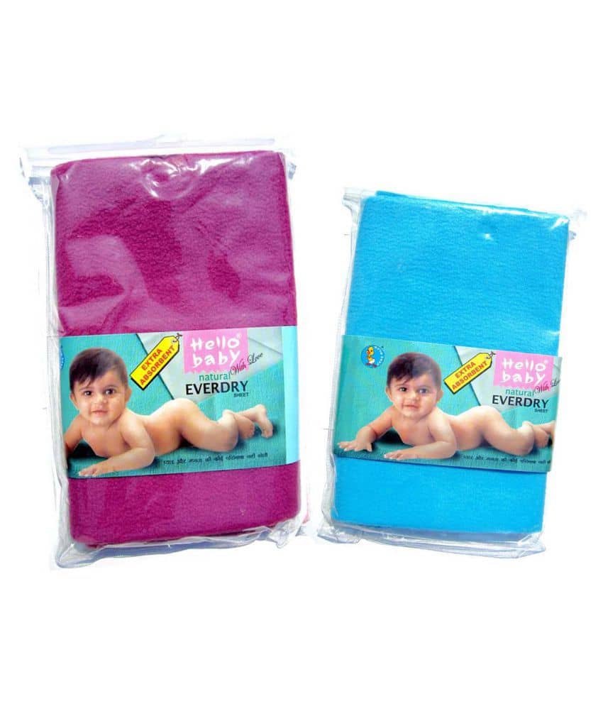 Hello Baby Purple Fleece Quick Dry sheet ( 100 cm × 70 cm)