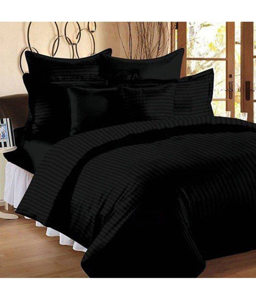 Sky Tex Satin Stripe Double Bedsheet with 2 Pillow Covers Sky Tex Satin Stripe Double Bedsheet with 2 Pillow Covers