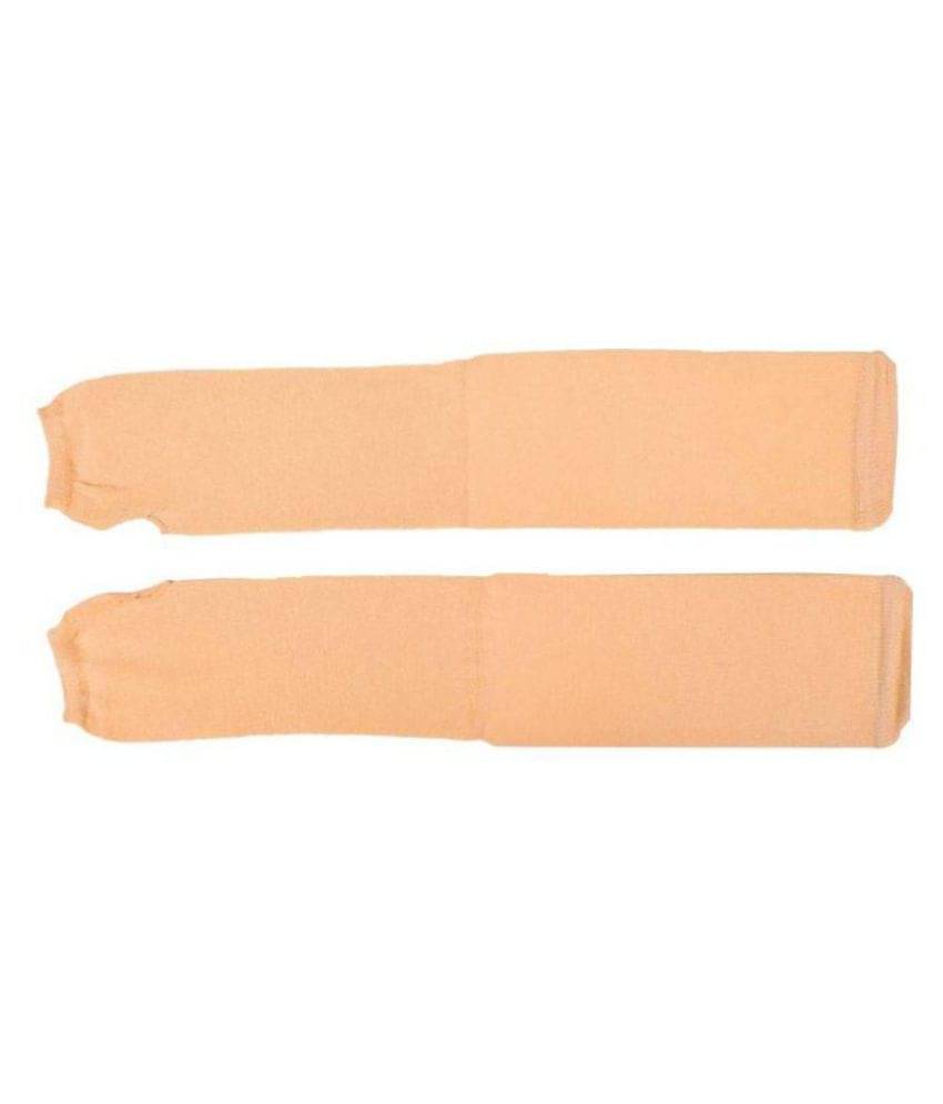     			Tahiro Beige Cotton Arm Sleeves - Pack Of 1