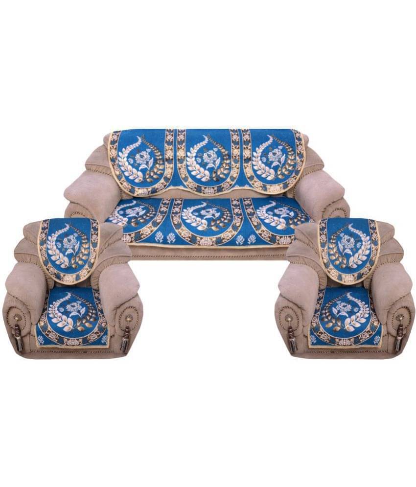     			Decorista 5 Seater Cotton Set of 10 Sofa Cover Set