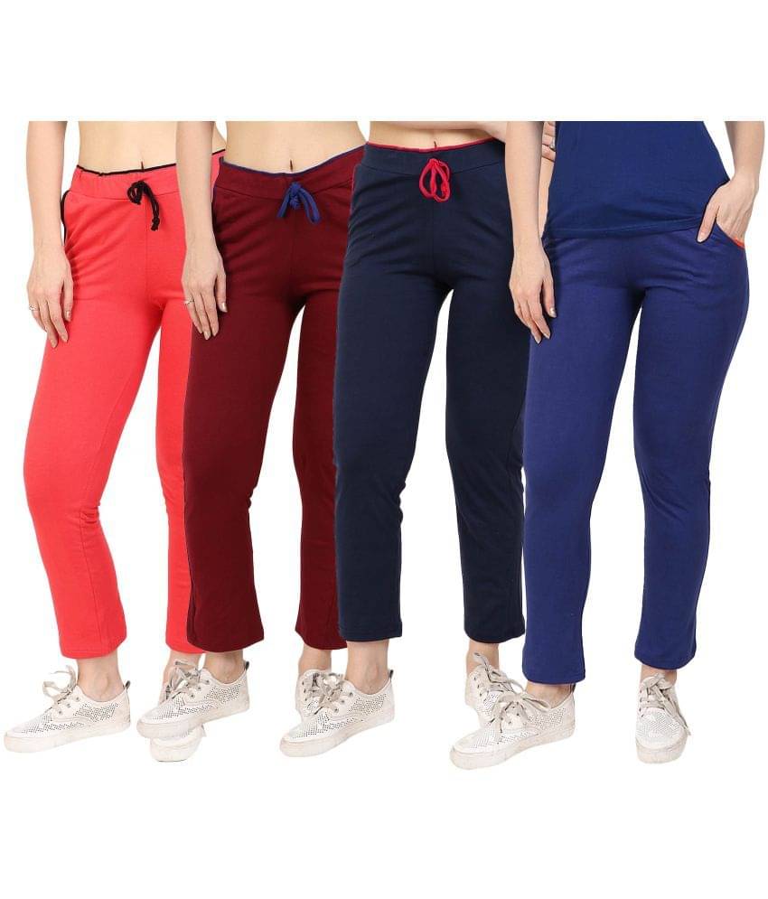     			Diaz Cotton Trackpants - Multi Color