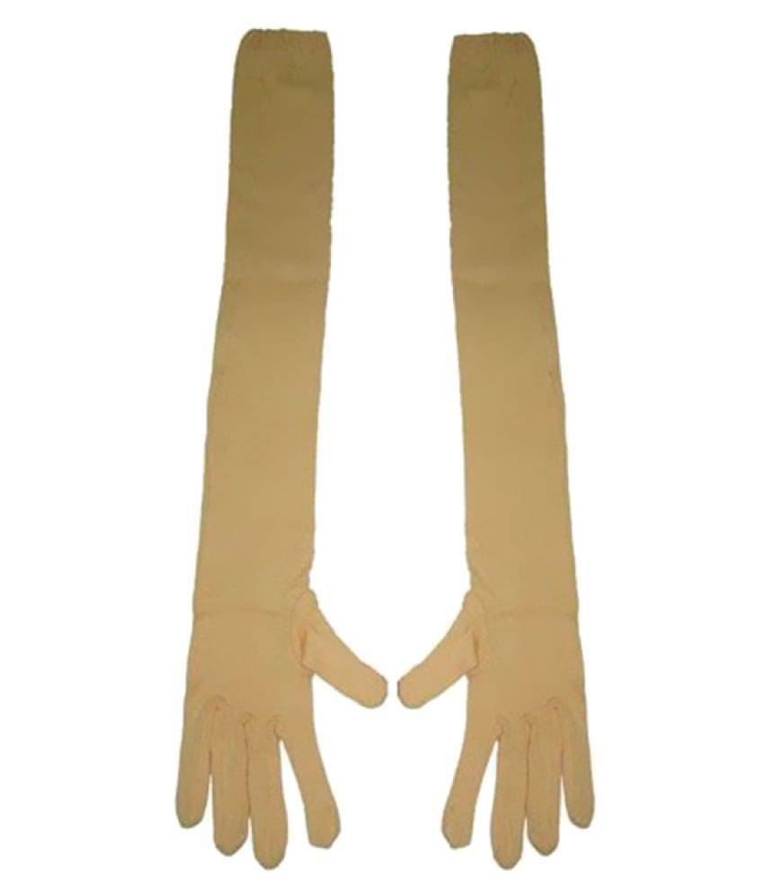     			Tahiro Beige Cotton Gloves - Pack Of 1