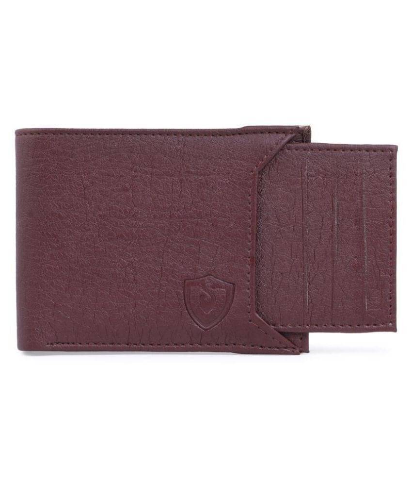     			Keviv Leather Brown Casual Regular Wallet