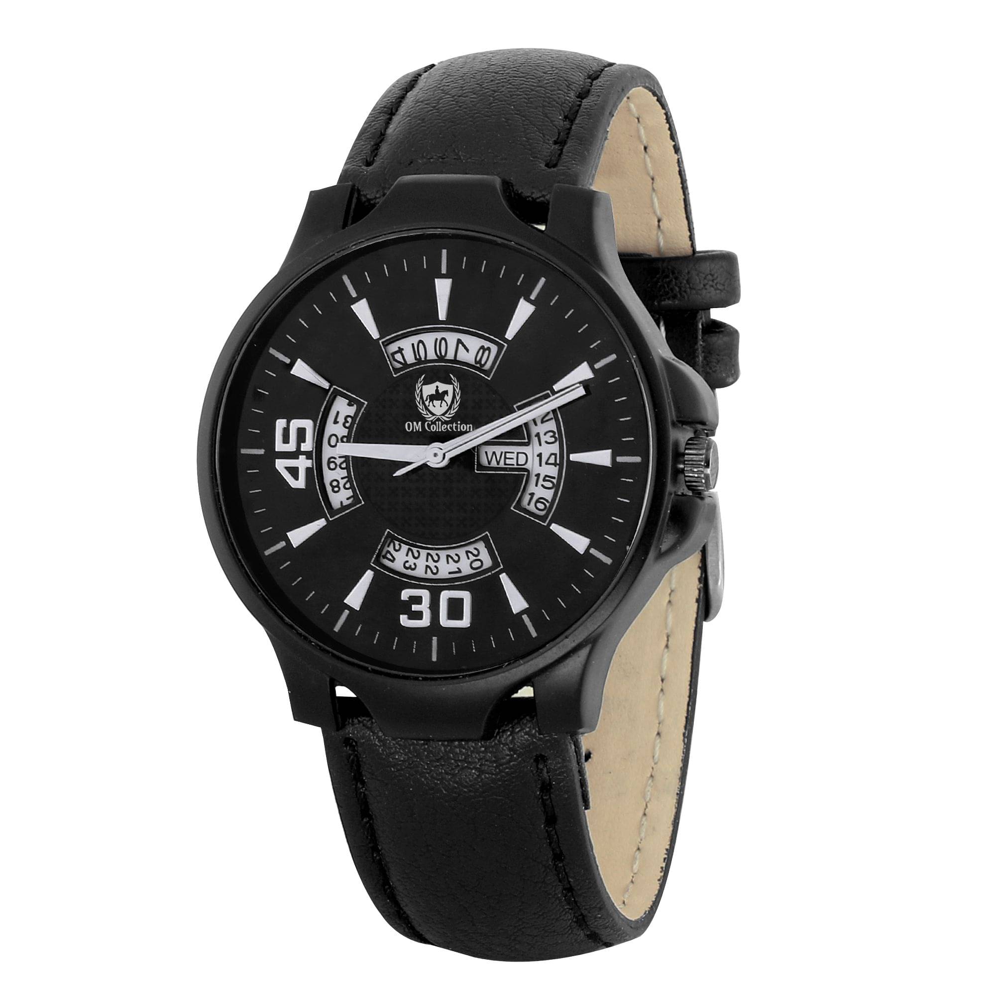     			Om Collection omwt-102 Leather Analog Men's Watch