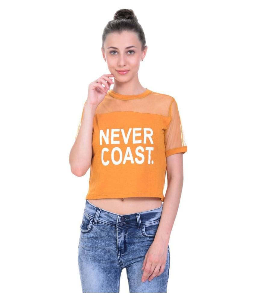     			Raabta Fashion Women's Viscose Regular Top ( Yellow )
