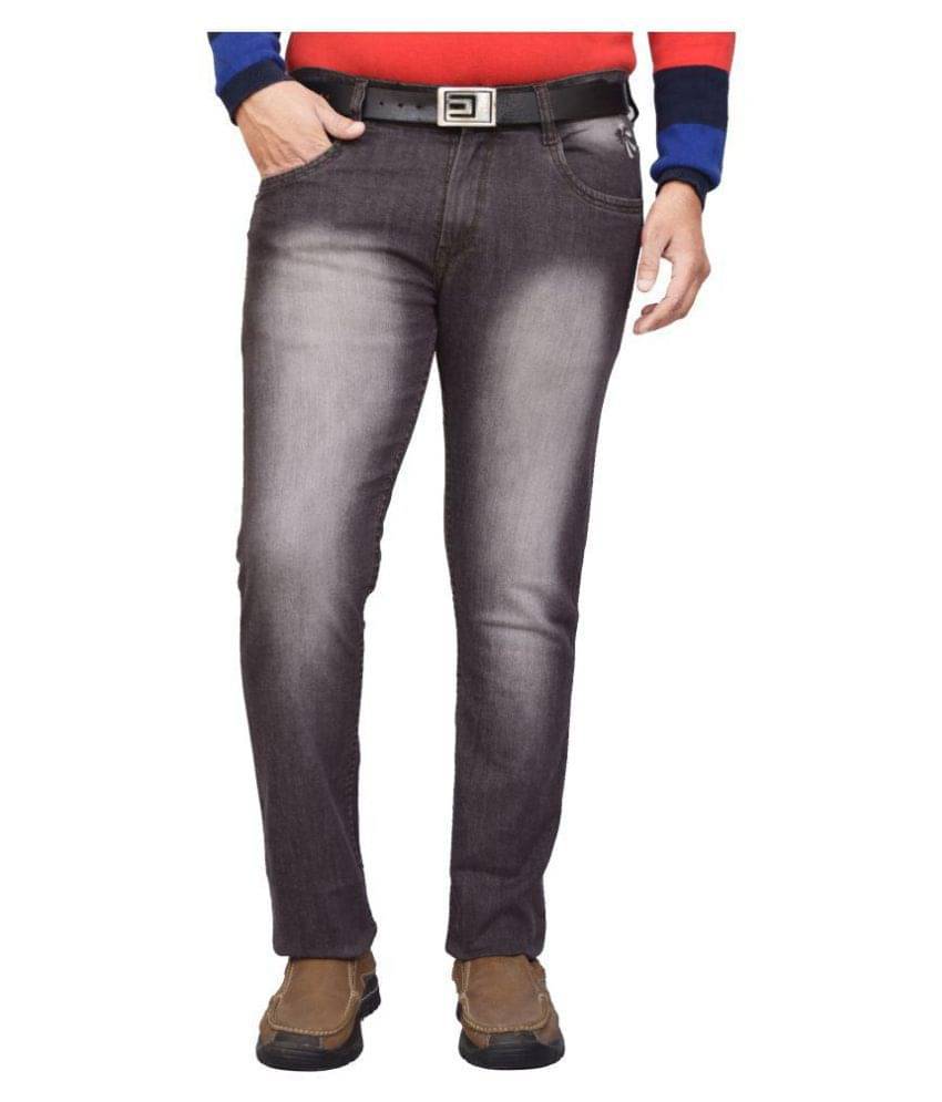     			British Terminal Dark Brown Slim Jeans