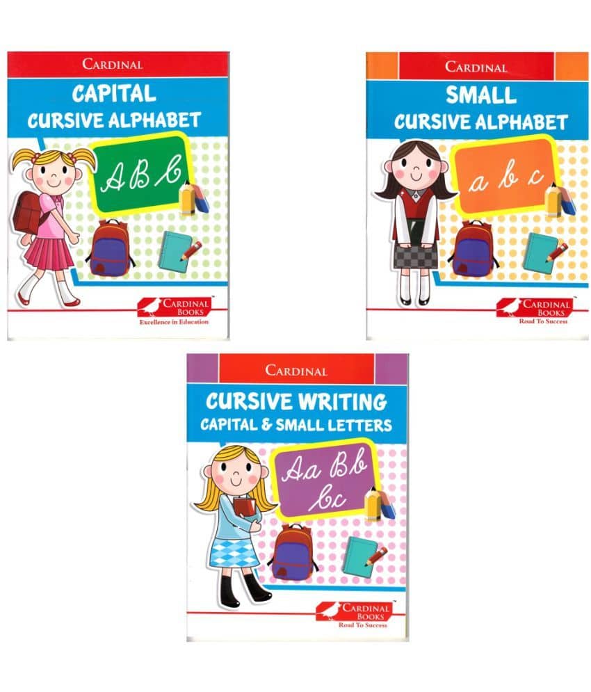 Cardinal Cursive Alphabet Letter Writing Book (Set of 3)