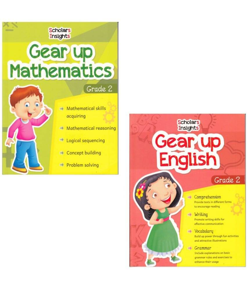     			Scholars Insights Gear Up English & Maths Grade 2 (Set of 2)