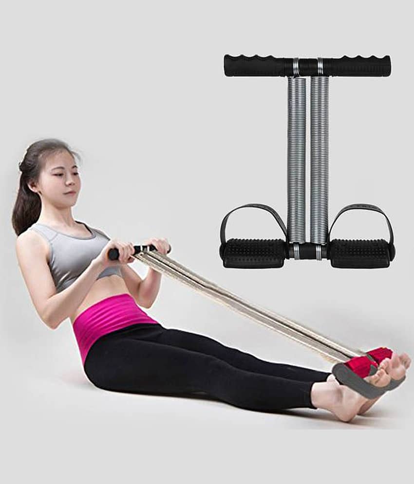 Tummy Trimmer Sports Double Spring Abdominal Exerciser - Black - Sports and Fitness Equipment | Buy online on ZillyBuy
