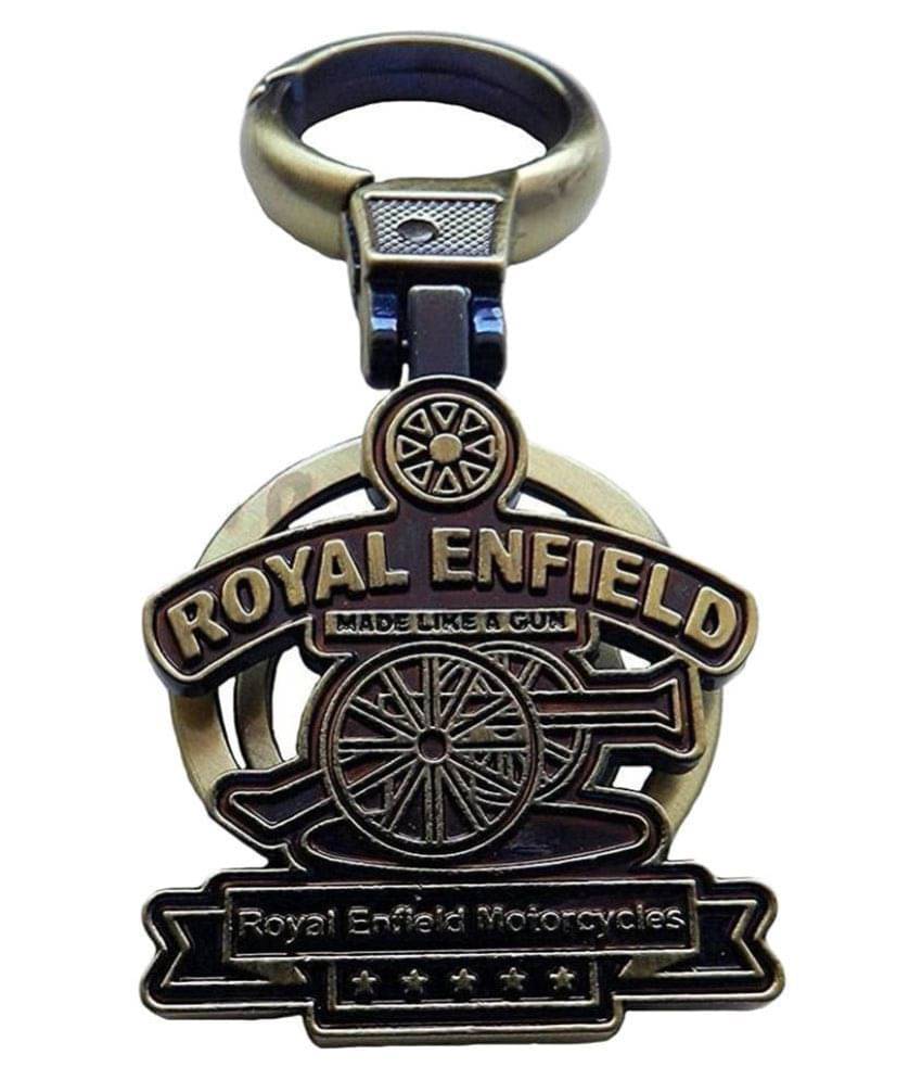 Chooz Designer Studio Metallic Keychain Royal Enfield Single Golden Chooz Designer Studio Metallic Keychain Royal Enfield Single Golden