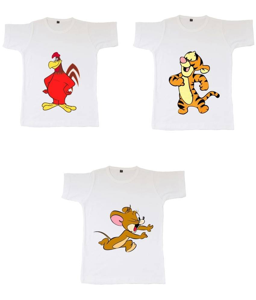     			British Terminal Pack of 2 Boys Cotton T-Shirt ( White )