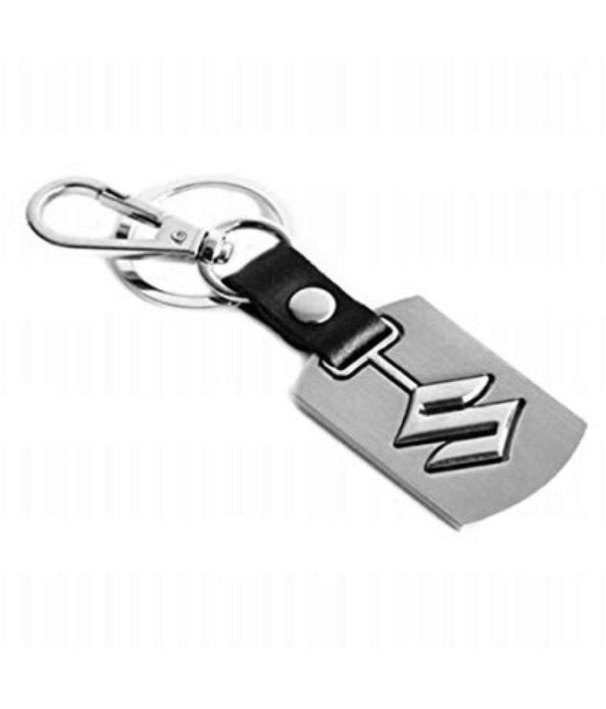     			Americ Style Premium Quality Swinging Suzuki Logo Keychain with Chrome Metal Locking Key chain