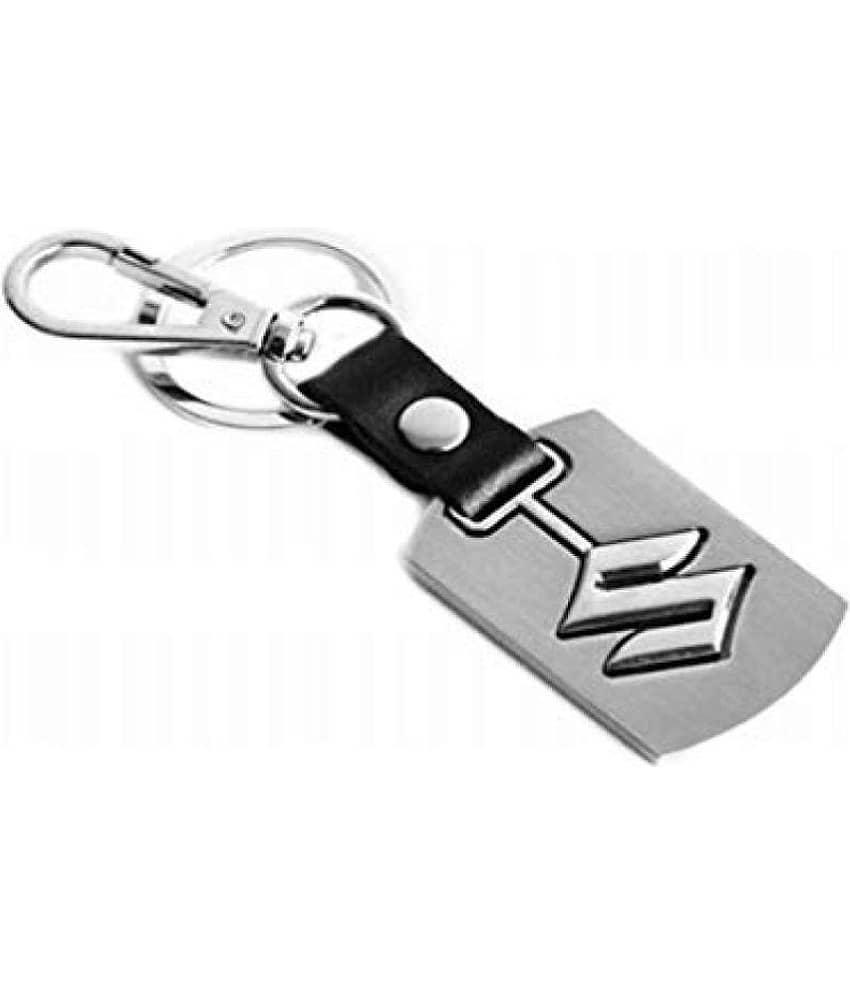 Americ Style Premium Quality Swinging Suzuki Logo Keychain with Chrome Metal Locking Key chain - Jewellery Sets | Buy online on ZillyBuy