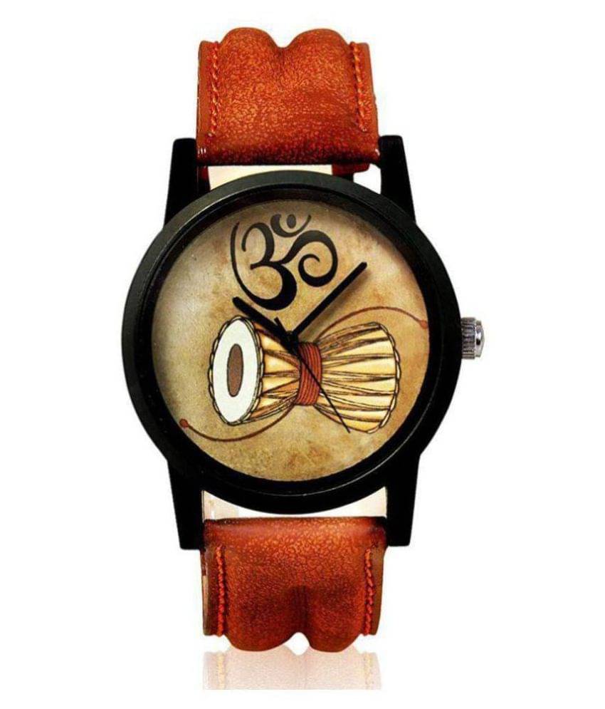     			newmen MAHADEV DAMRU Leather Analog Men's Watch