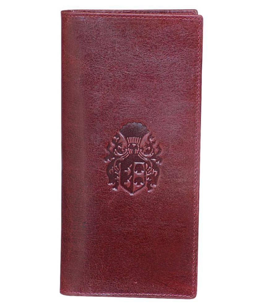 Style 98 Leather Maroon Fashion Long Wallet - Handbags | Buy online on ZillyBuy