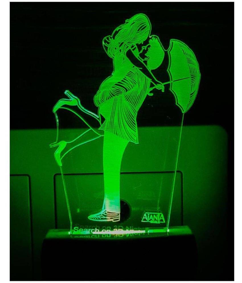     			Ajanta Romantic Love Couple i love you code: 2094 3D Night Lamp Multi - Pack of 1