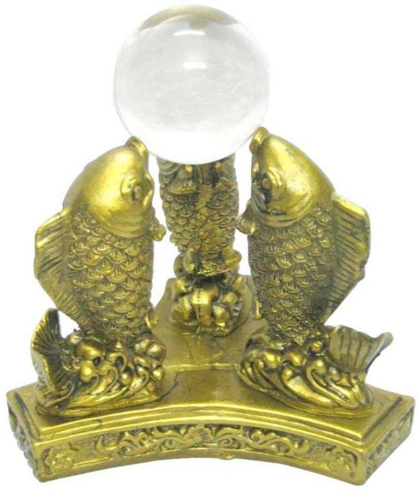     			Arina Collection Fenshui Fish with Crystal Ball
