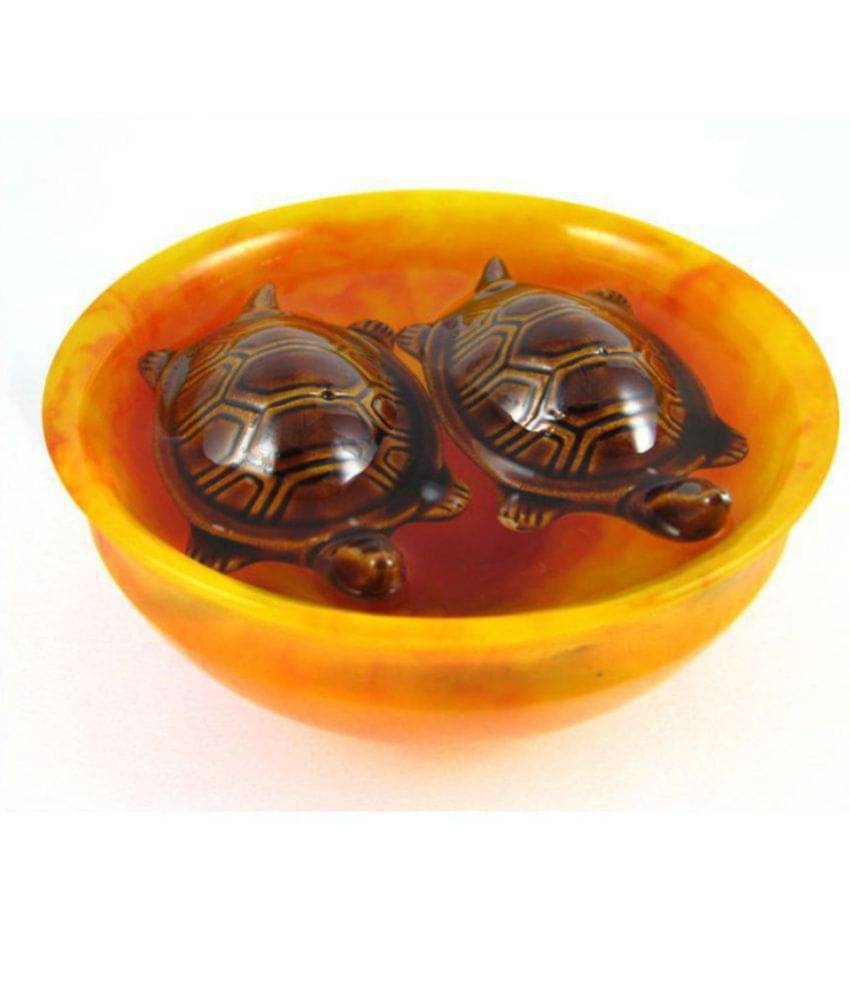     			Arina Collection Feng Shui Floating Tortoise In Bowl Showpiece