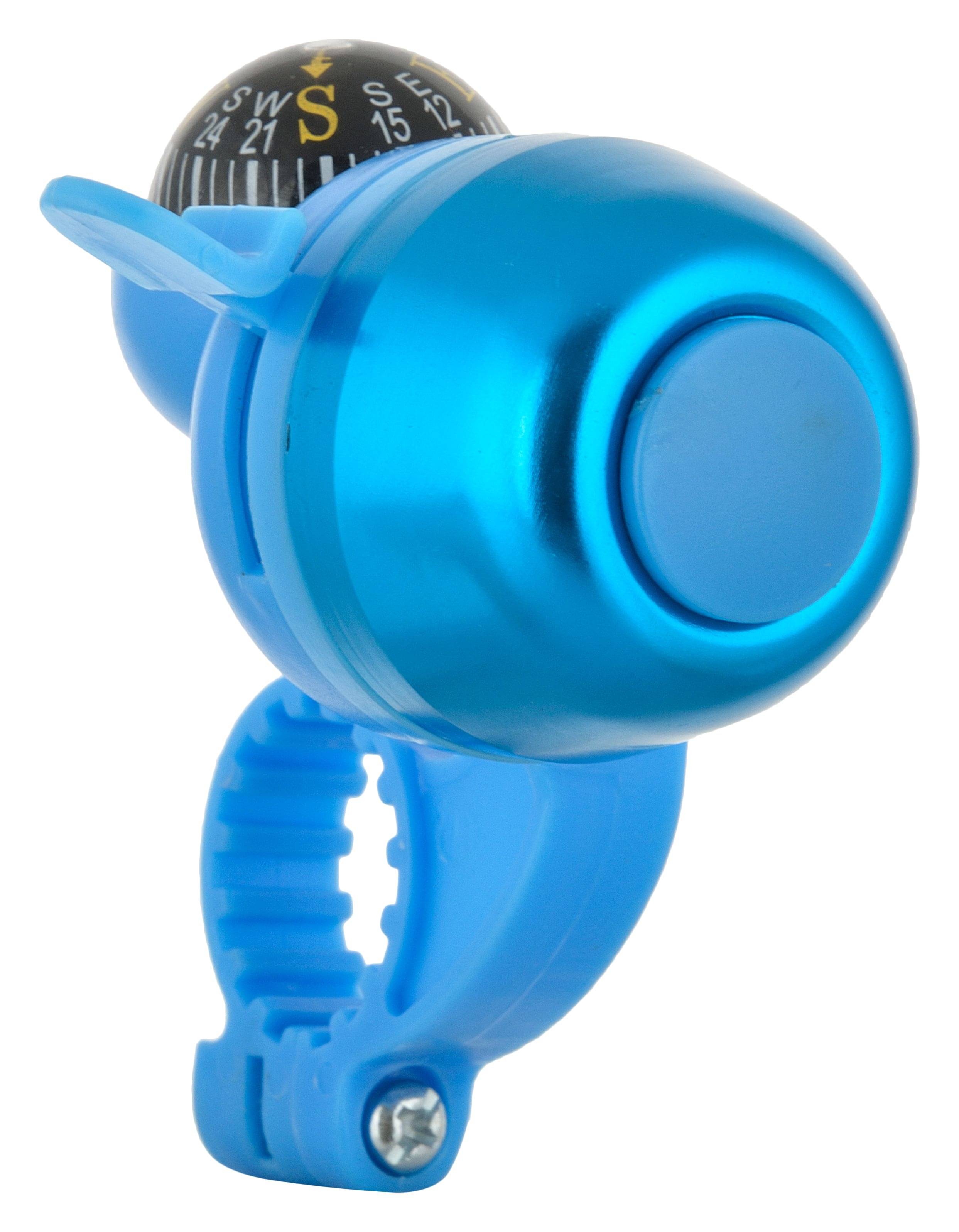 DarkHorse Bicycle Navigation Bell with Compass Blue DarkHorse Bicycle Navigation Bell with Compass Blue