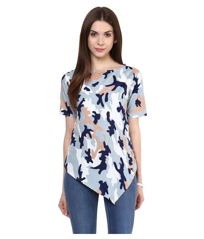    			Zima Leto Women's Crepe Tunic ( Navy )
