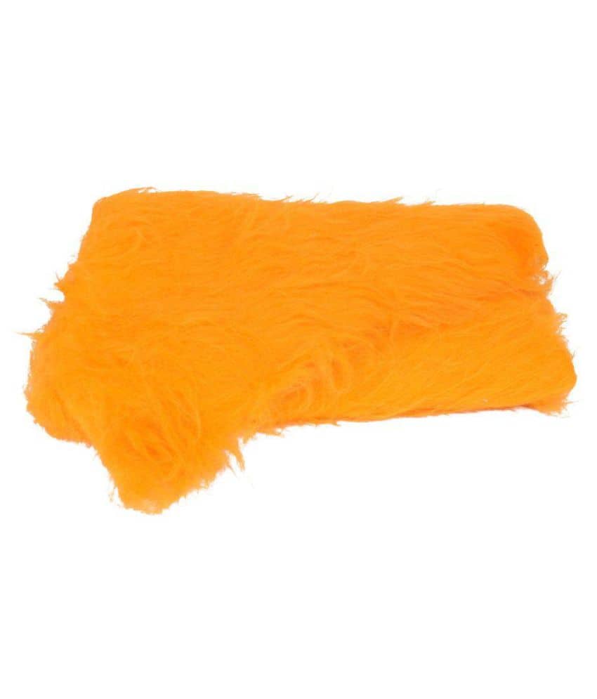 Fur Cloth Golden Yellow Long Hair, Size 38" x 34", 9 Cms Hair Length Used for Dresses, Soft Toys Making, Jackets Etc - Stationery | Buy online on ZillyBuy