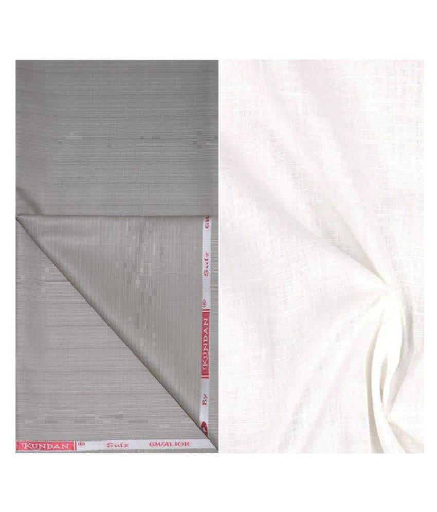 KUNDAN SULZ GWALIOR Multi Poly Viscose Unstitched Shirts & Trousers 1 Pant and Shirt Piece For Men KUNDAN SULZ GWALIOR Multi Poly Viscose Unstitched Shirts & Trousers 1 Pant and Shirt Piece For Men