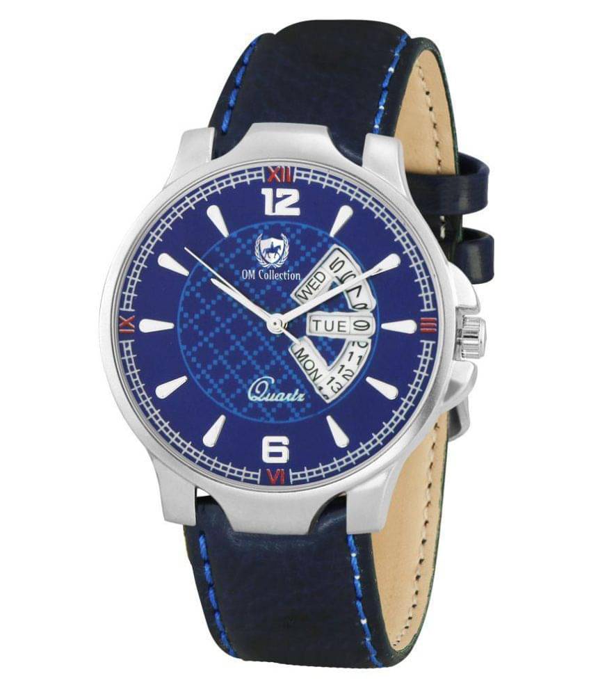     			Om Collection SKT17 Leather Analog Men's Watch