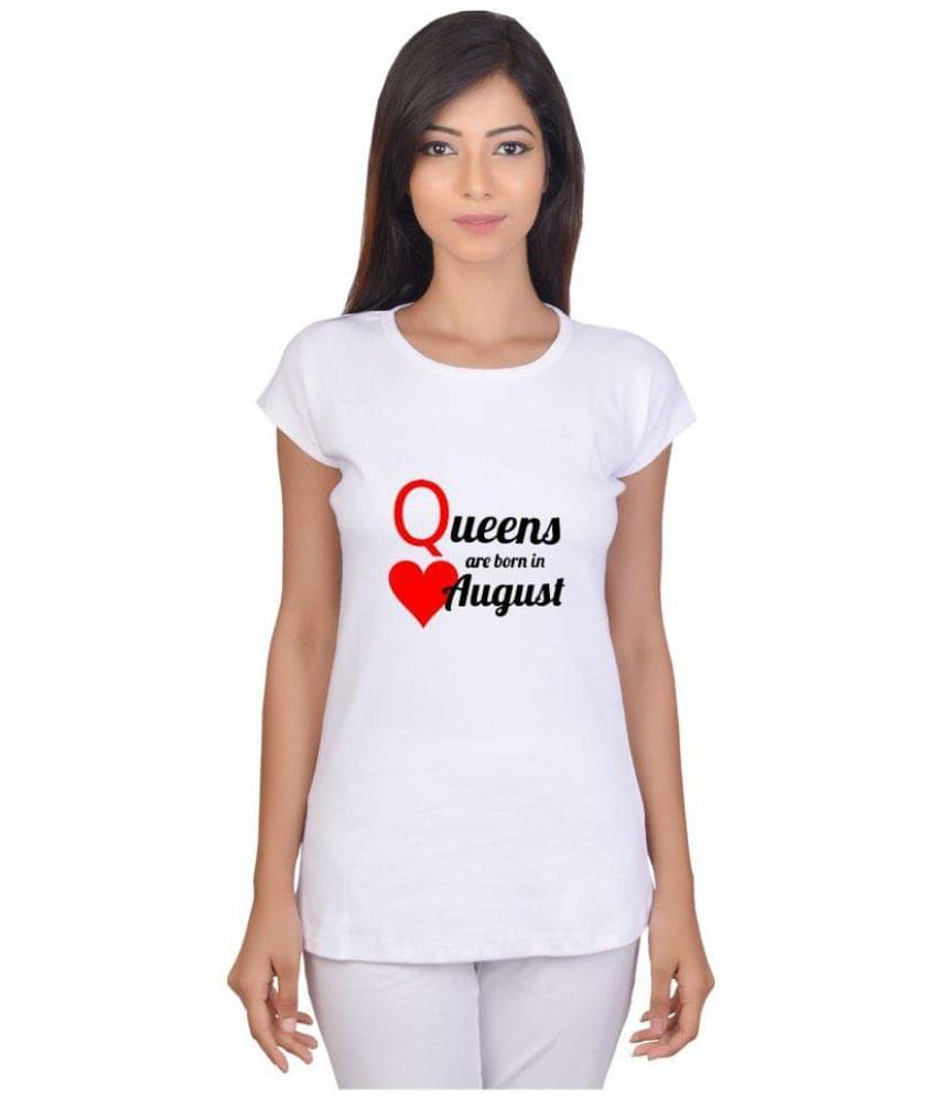     			British Terminal Women Cotton Regular Fit Round Neck T-Shirt ( White )