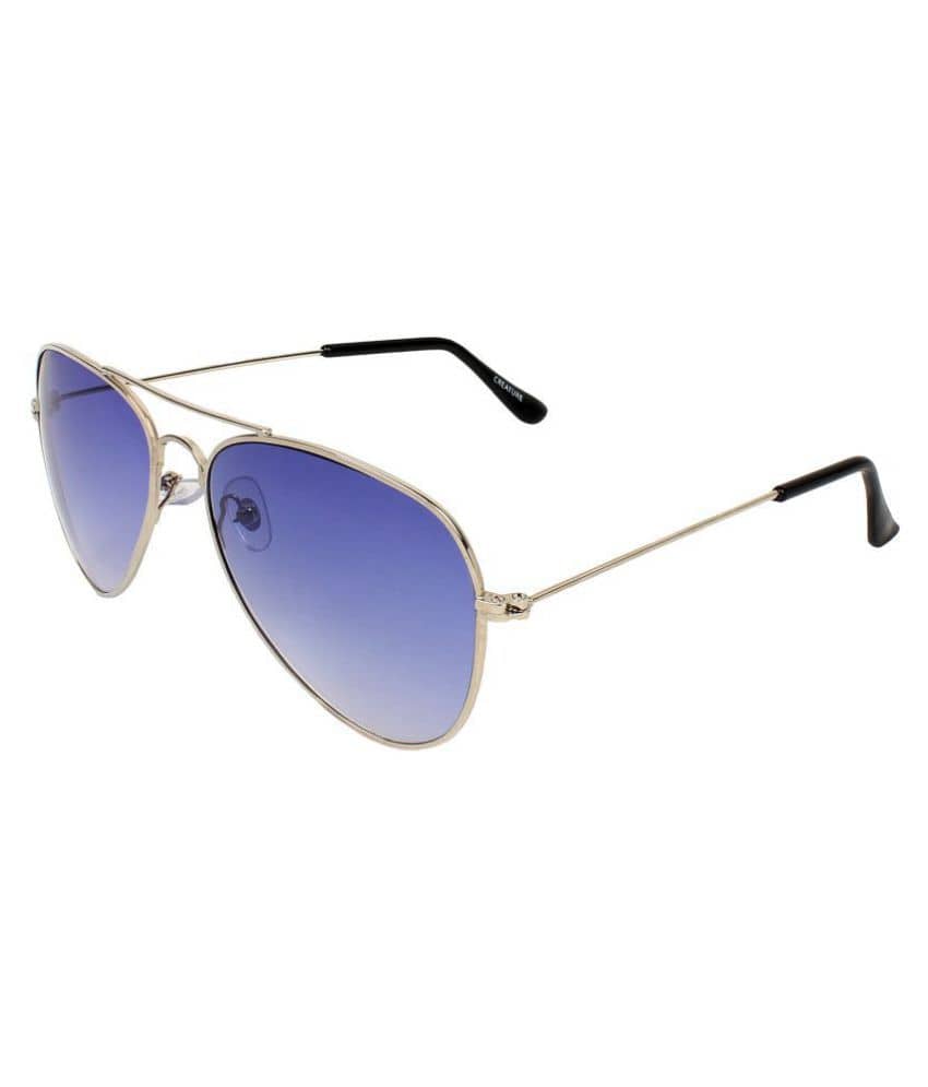 Creature - Blue Pilot Sunglasses ( Pack of 1 ) - Sunglasses | Buy online on ZillyBuy