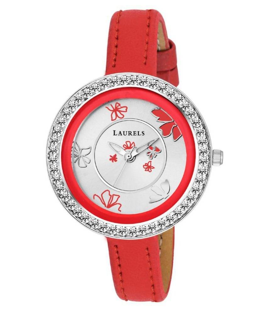     			Leather Round Womens Watch