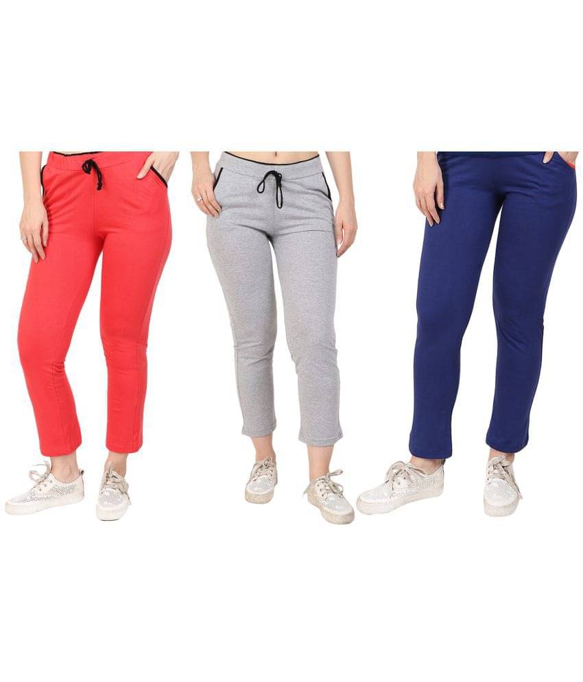     			Diaz Cotton Trackpants - Multi Color
