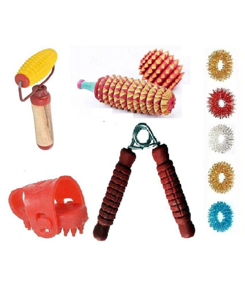 AHCS Acupressure Wooden Karela + Boll Accupressure Karela Roller - with Handle Ring + Tumb Pad Combo AHCS Acupressure Wooden Karela + Boll Accupressure Karela Roller - with Handle Ring + Tumb Pad Combo