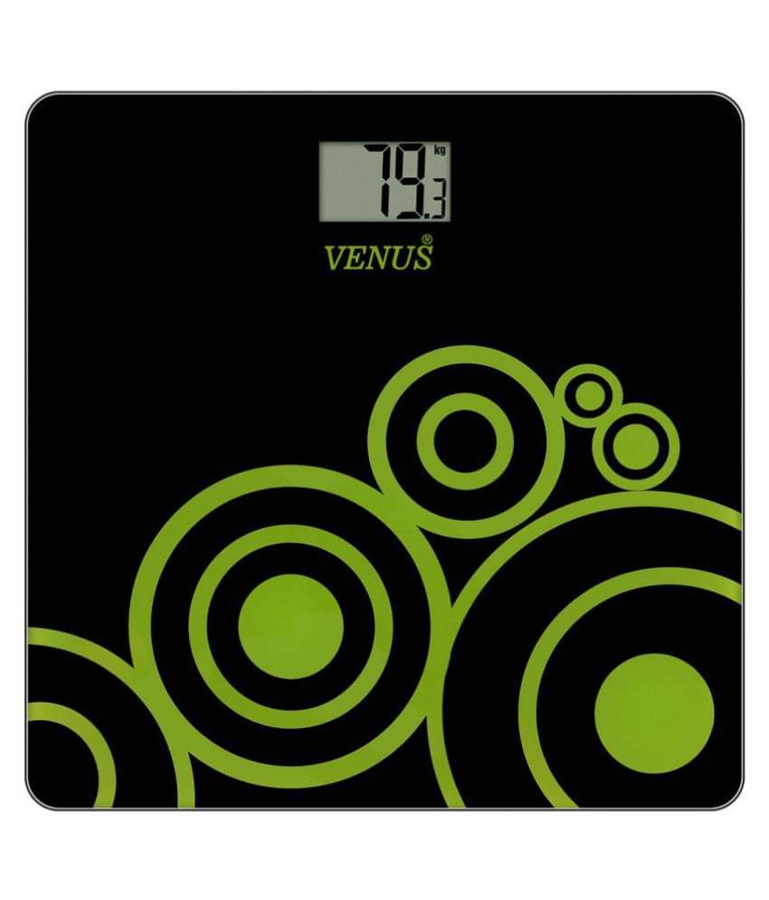 Venus Digital Electronic LCD Personal Health Body Fitness Bathroom Weighing Scale EPS-2001 Black Black Venus Digital Electronic LCD Personal Health Body Fitness Bathroom Weighing Scale EPS-2001 Black Black