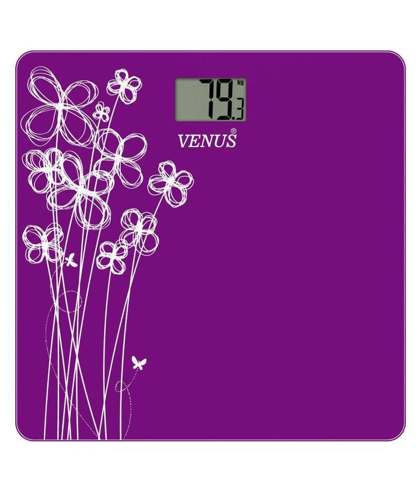 Venus Digital Electronic LCD Personal Health Body Fitness Bathroom Weighing Scale EPS-2001 Purple Purple Venus Digital Electronic LCD Personal Health Body Fitness Bathroom Weighing Scale EPS-2001 Purple Purple