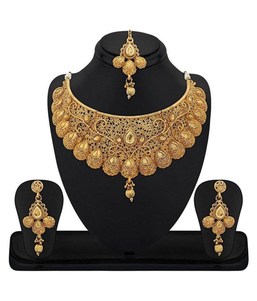     			YouBella Gold Plated Alloy Combo of 2 Necklace Set for Women