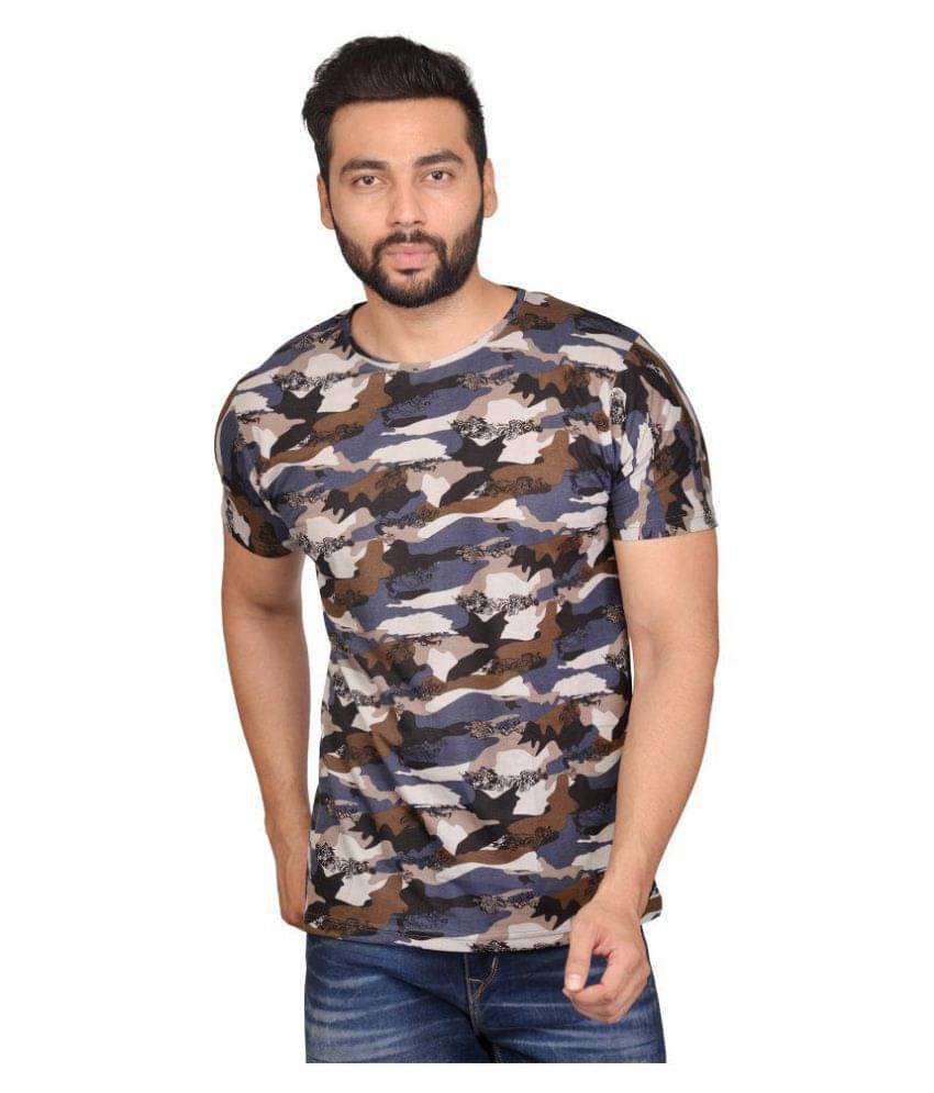     			British Terminal Pack of 1 100 Percent Cotton Regular Fit Men's T-Shirt ( Multi )